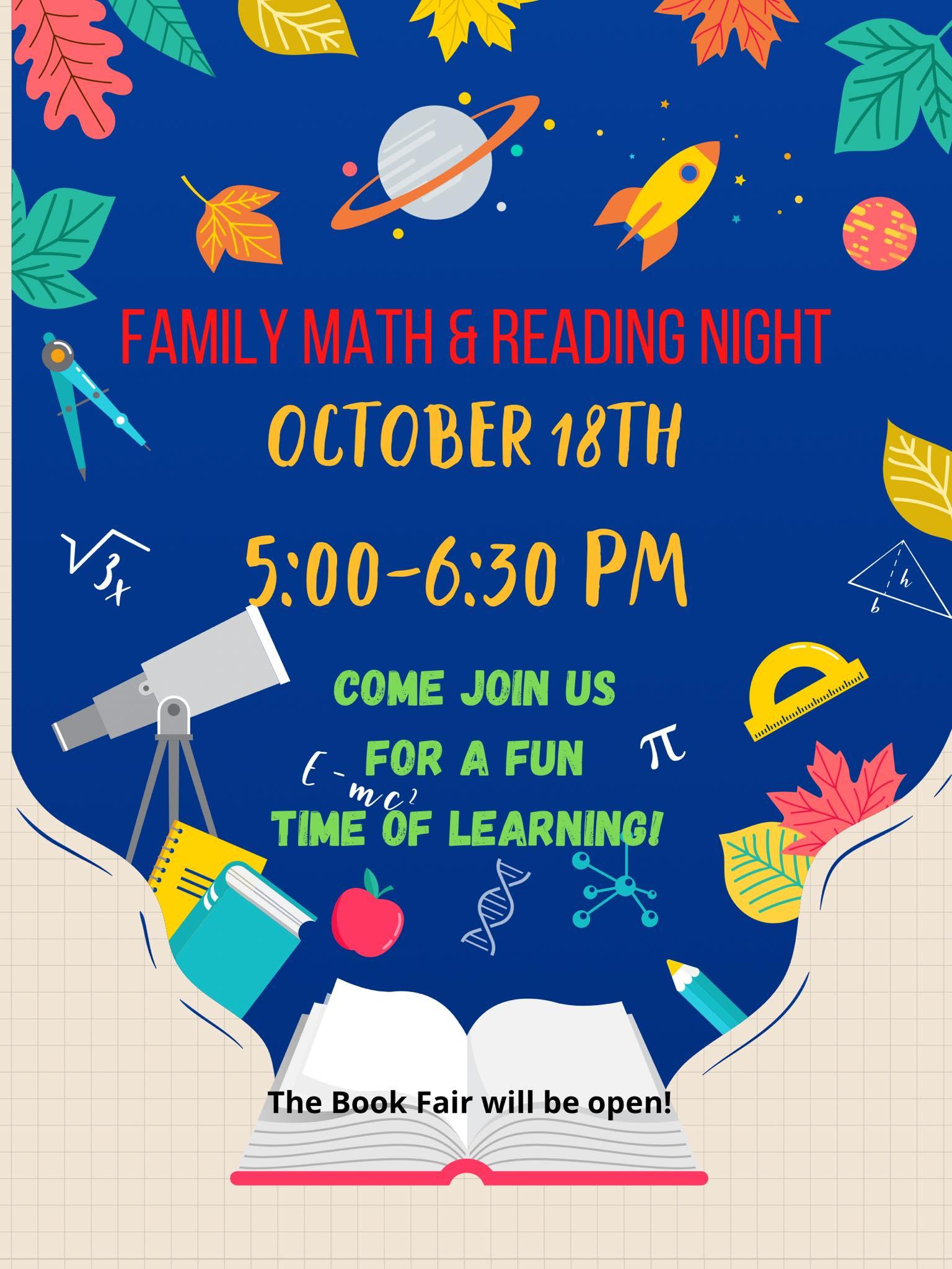 family math & reading night