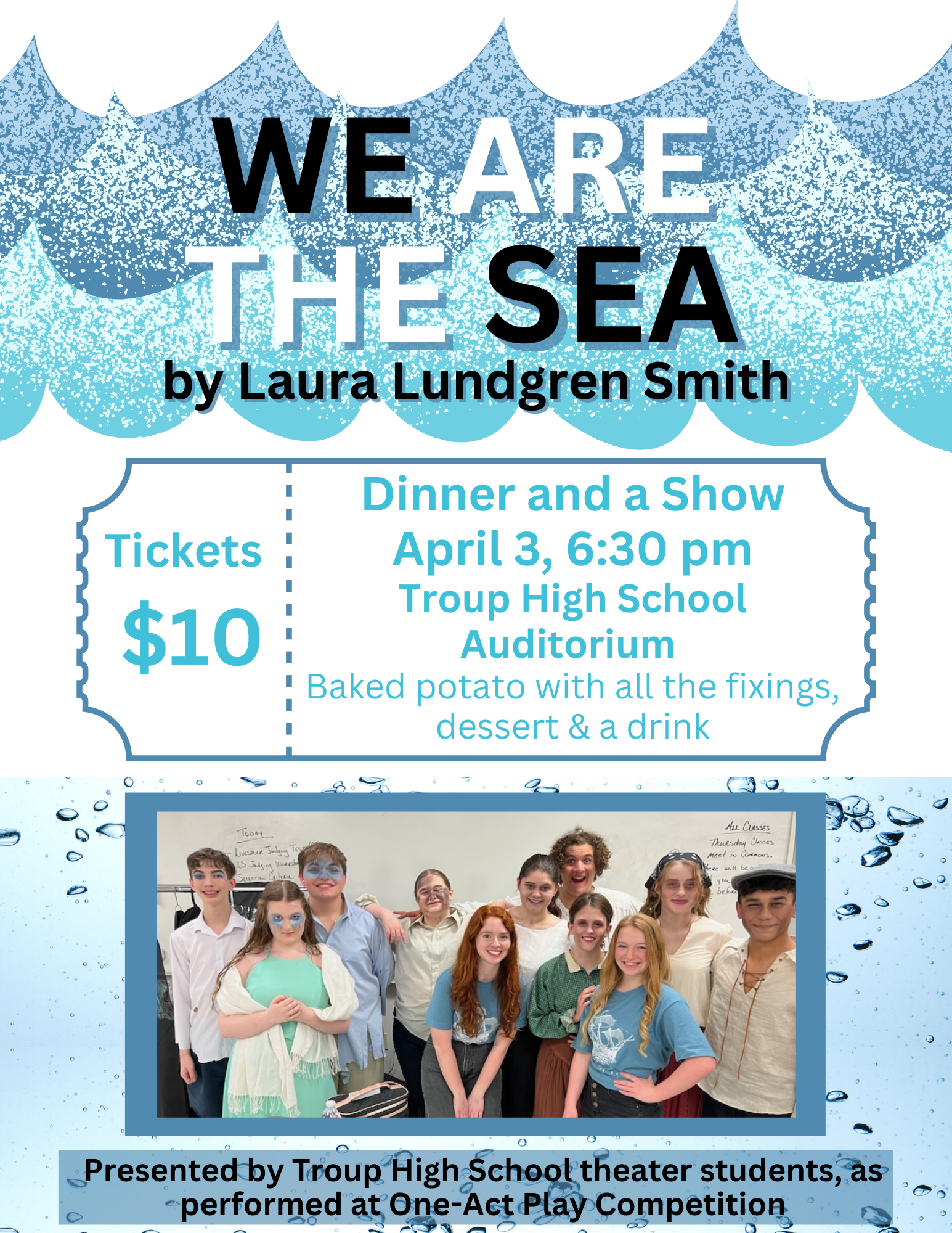 We Are The Sea performance flyer
